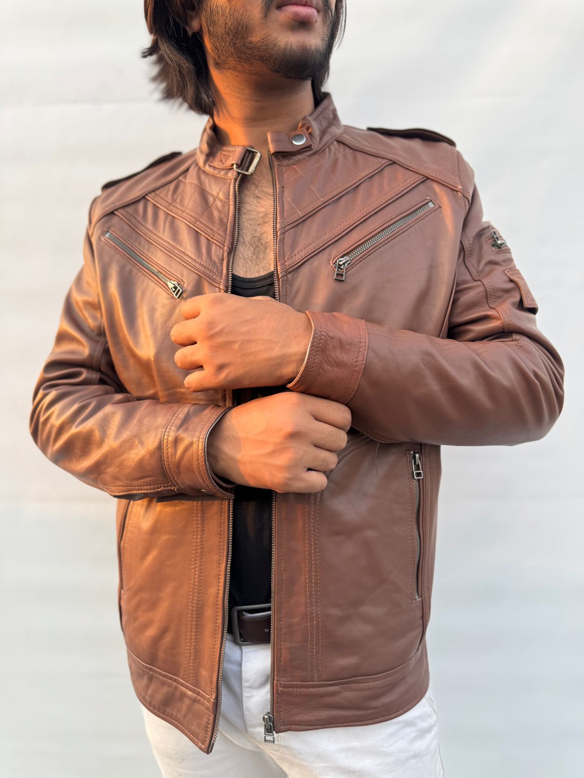 Men's Bomber Jacket Lightweight Zip Up jacket with Pocket