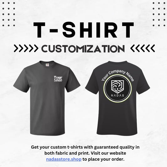 Add Your Own and Text Design Custom Personalized Adult T-Shirt Tee